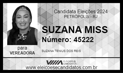 Candidato SUZANA MISS 2024 - PETRÓPOLIS - Eleições