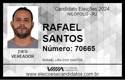 Candidato RAFAEL  SANTOS 2024 - NILÓPOLIS - Eleições