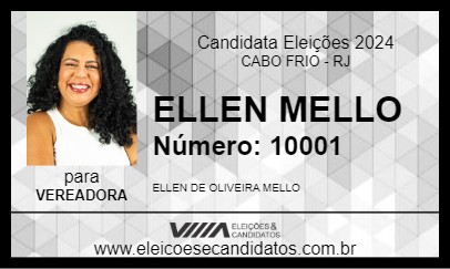 Candidato ELLEN MELLO 2024 - CABO FRIO - Eleições