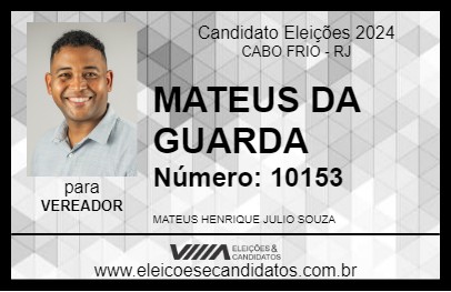 Candidato MATEUS HENRIQUE JULIO SOUSA 2024 - CABO FRIO - Eleições