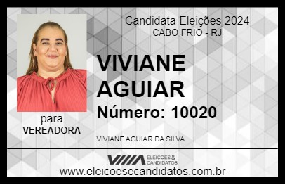 Candidato VIVIANE AGUIAR 2024 - CABO FRIO - Eleições