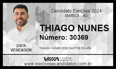 Candidato THIAGO NUNES 2024 - MARICÁ - Eleições