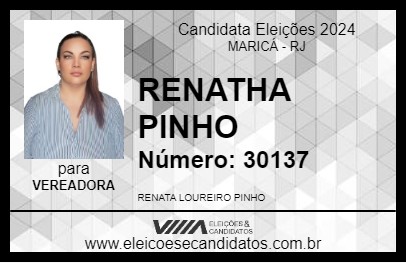 Candidato RENATHA PINHO 2024 - MARICÁ - Eleições