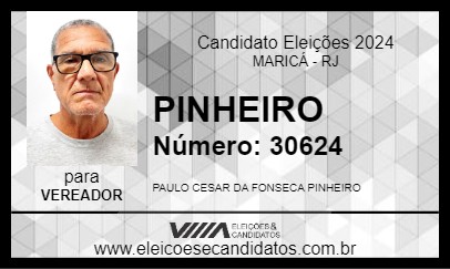 Candidato PINHEIRO 2024 - MARICÁ - Eleições