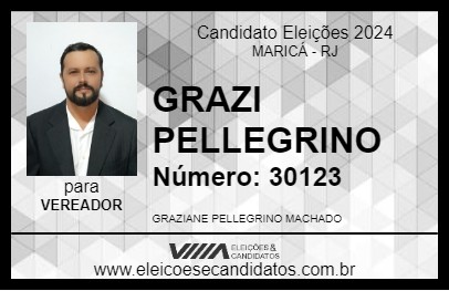 Candidato GRAZI PELLEGRINO 2024 - MARICÁ - Eleições