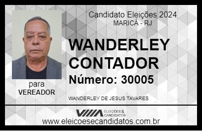 Candidato WANDERLEY CONTADOR 2024 - MARICÁ - Eleições