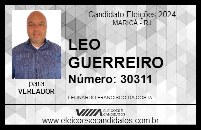 Candidato LEO GUERREIRO 2024 - MARICÁ - Eleições