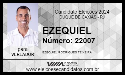 Candidato EZEQUIEL 2024 - DUQUE DE CAXIAS - Eleições