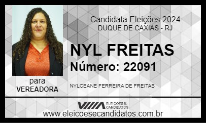 Candidato NYL FREITAS 2024 - DUQUE DE CAXIAS - Eleições