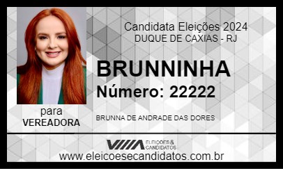 Candidato BRUNNINHA 2024 - DUQUE DE CAXIAS - Eleições