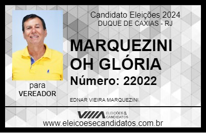 Candidato MARQUEZINE OH GLÓRIA 2024 - DUQUE DE CAXIAS - Eleições