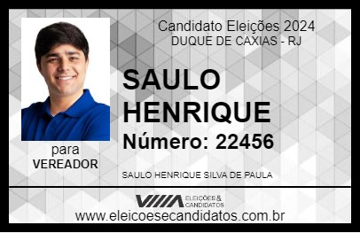 Candidato SAULO HENRIQUE 2024 - DUQUE DE CAXIAS - Eleições