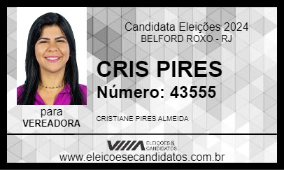 Candidato CRIS PIRES 2024 - BELFORD ROXO - Eleições