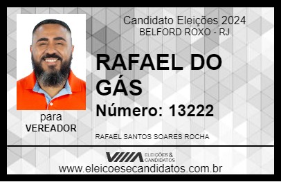 Candidato RAFAEL DO GÁS 2024 - BELFORD ROXO - Eleições