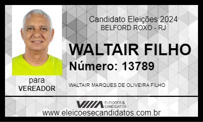 Candidato WALTAIR FILHO 2024 - BELFORD ROXO - Eleições