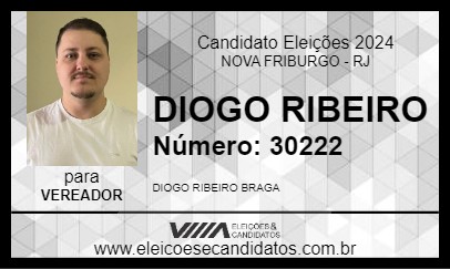 Candidato DIOGO RIBEIRO 2024 - NOVA FRIBURGO - Eleições