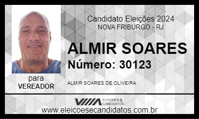 Candidato ALMIR SOARES 2024 - NOVA FRIBURGO - Eleições