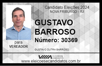 Candidato GUSTAVO BARROSO 2024 - NOVA FRIBURGO - Eleições