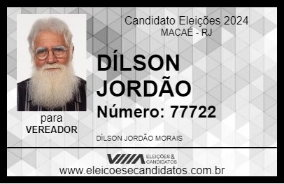 Candidato DÍLSON JORDÃO 2024 - MACAÉ - Eleições