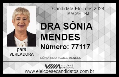 Candidato DRA SÔNIA MENDES 2024 - MACAÉ - Eleições