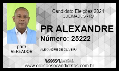 Candidato PR ALEXANDRE 2024 - QUEIMADOS - Eleições