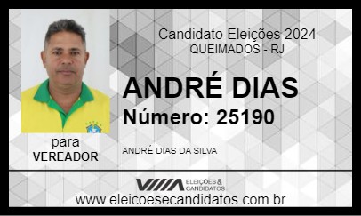 Candidato ANDRÉ DIAS 2024 - QUEIMADOS - Eleições