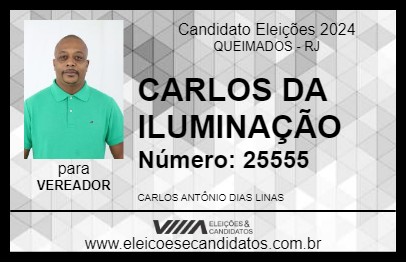 Candidato CARLOS DA ILUMINAÇÃO 2024 - QUEIMADOS - Eleições