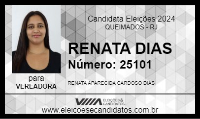 Candidato RENATA DIAS 2024 - QUEIMADOS - Eleições