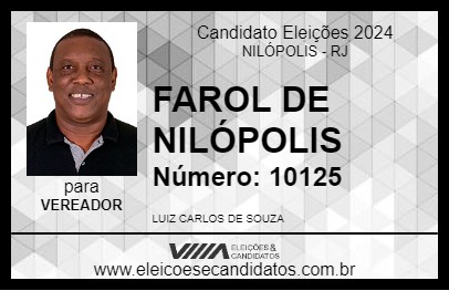 Candidato FAROL DE NILÓPOLIS 2024 - NILÓPOLIS - Eleições