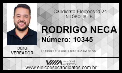 Candidato RODRIGO NECA 2024 - NILÓPOLIS - Eleições