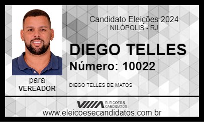 Candidato DIEGO TELLES 2024 - NILÓPOLIS - Eleições