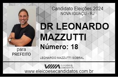 Candidato DR LEONARDO MAZZUTTI 2024 - NOVA IGUAÇU - Eleições