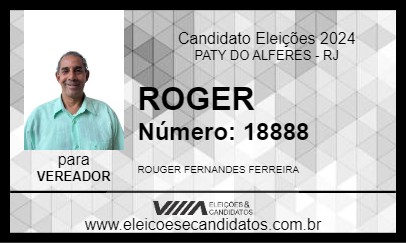 Candidato ROGER 2024 - PATY DO ALFERES - Eleições