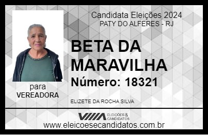 Candidato BETA DA MARAVILHA 2024 - PATY DO ALFERES - Eleições