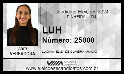 Candidato LUH 2024 - PINHEIRAL - Eleições