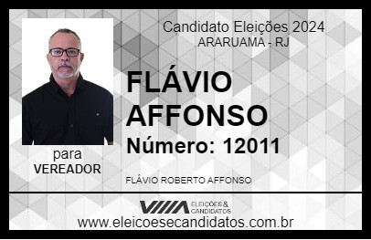 Candidato FLÁVIO AFFONSO 2024 - ARARUAMA - Eleições