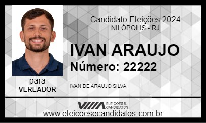 Candidato IVAN ARAUJO 2024 - NILÓPOLIS - Eleições