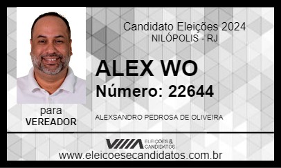 Candidato ALEX WO 2024 - NILÓPOLIS - Eleições