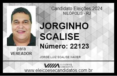 Candidato JORGINHO SCALISE 2024 - NILÓPOLIS - Eleições