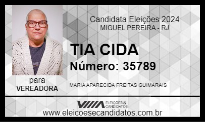 Candidato TIA CIDA 2024 - MIGUEL PEREIRA - Eleições