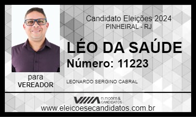 Candidato LÉO DA SAÚDE 2024 - PINHEIRAL - Eleições