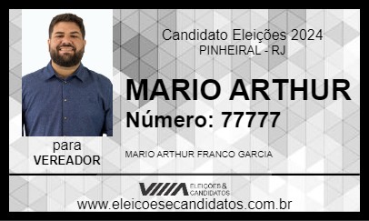 Candidato MARIO ARTHUR 2024 - PINHEIRAL - Eleições