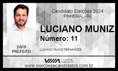 Candidato LUCIANO MUNIZ 2024 - PINHEIRAL - Eleições