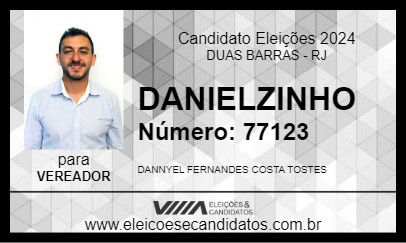 Candidato DANIELZINHO 2024 - DUAS BARRAS - Eleições