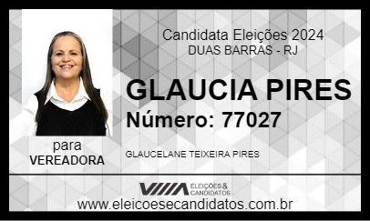 Candidato GLAUCIA PIRES 2024 - DUAS BARRAS - Eleições