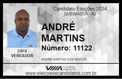 Candidato ANDRÉ MARTINS 2024 - QUEIMADOS - Eleições