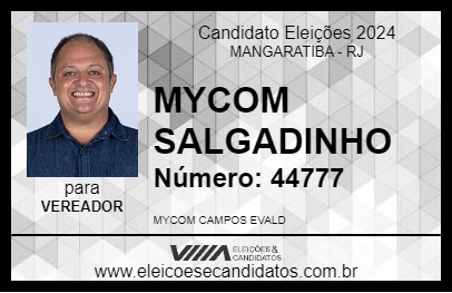 Candidato MYCOM SALGADINHO 2024 - MANGARATIBA - Eleições