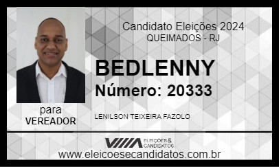 Candidato BEDLENNY 2024 - QUEIMADOS - Eleições