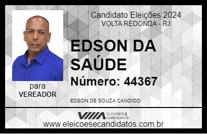 Candidato EDSON DA SAÚDE 2024 - VOLTA REDONDA - Eleições