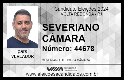 Candidato SEVERIANO CÂMARA 2024 - VOLTA REDONDA - Eleições